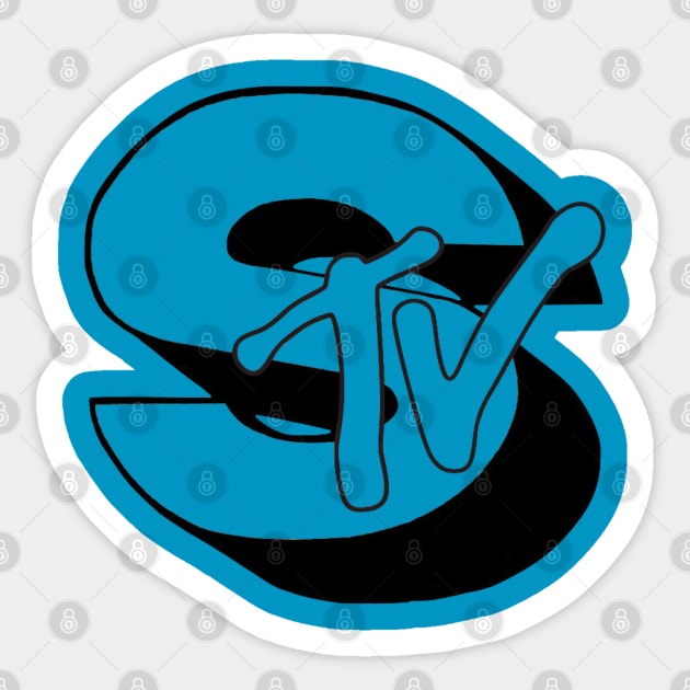 Shame TV Monoteal Variant Sticker by The Shamemakers